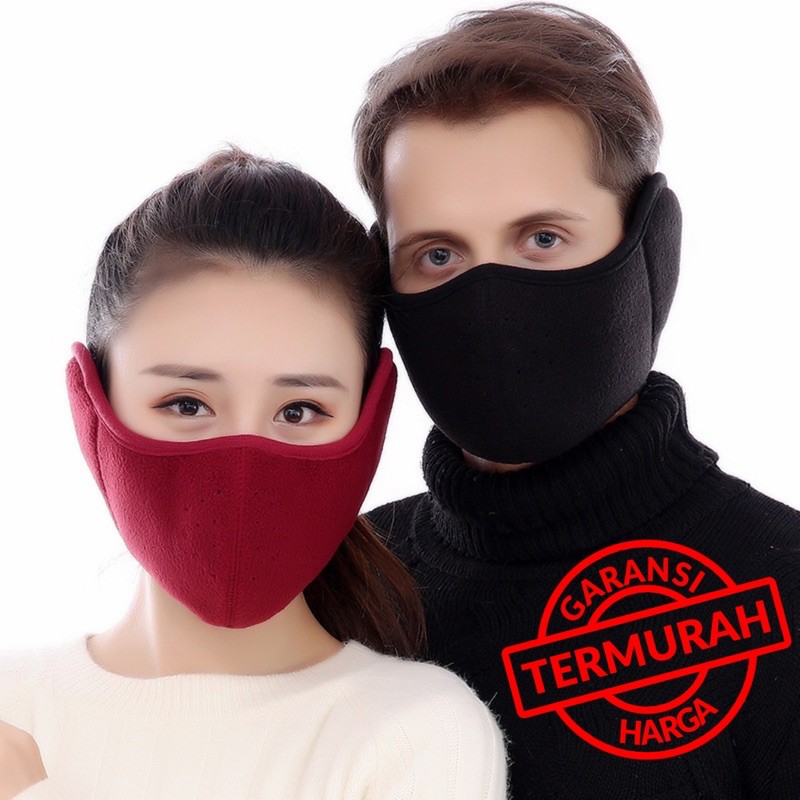 READY INDONESIA Masker musim dingin winter mask wanita pria penutup mulut motor