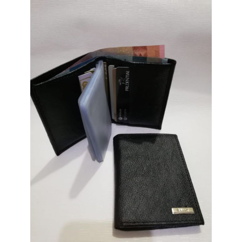 Dompet kartu Lipat Kulit Asli Motif Jeruk / Card holder leather - BLY