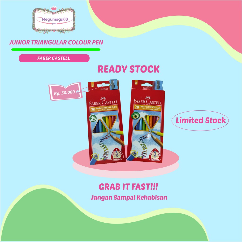 

FABER CASTELL JUNIOR COLOUR PEN 20 COLOUR