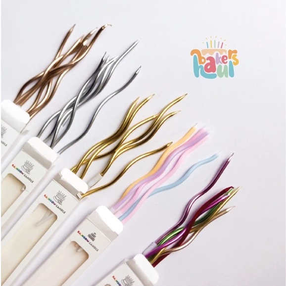 Lilin Spiral Korea / Lilin Ulir Korea / Spiral Candle Korean / Korean Candles / Lilin Ulang Tahun / 