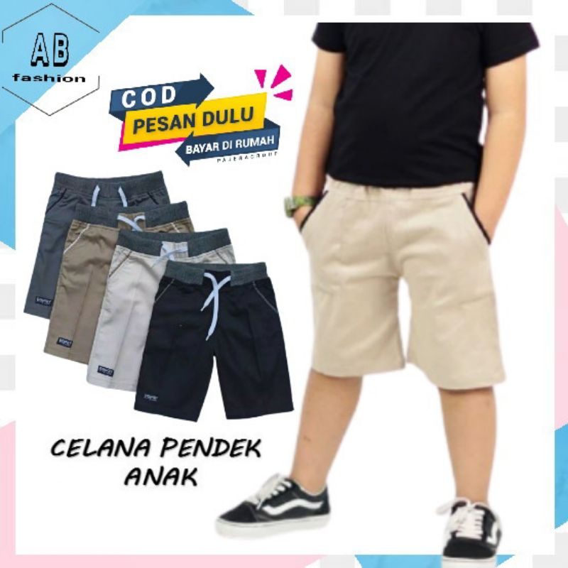 Celana Chino Pendek Anak Laki Laki 5 6 7 8 9 10 11 12 Tahun | Celana Pendek Anak Cowok Motif 5 - 15 
