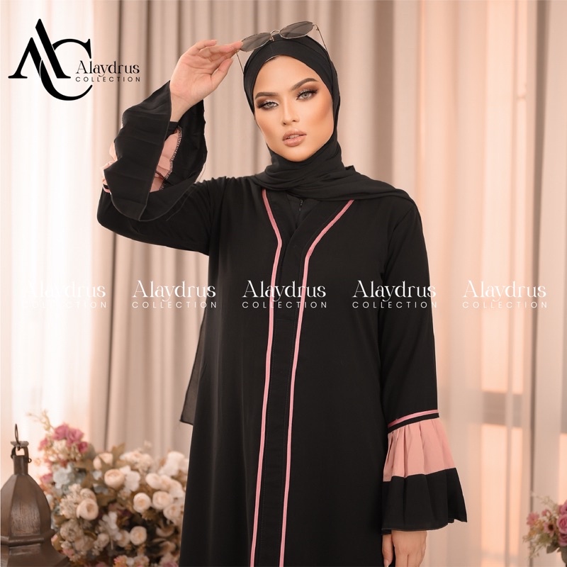 Abaya Dress Plisket Maxi Arab Saudi Bordir Zephy Turki Umroh Dubai Turkey By AlaydrusCollection 113