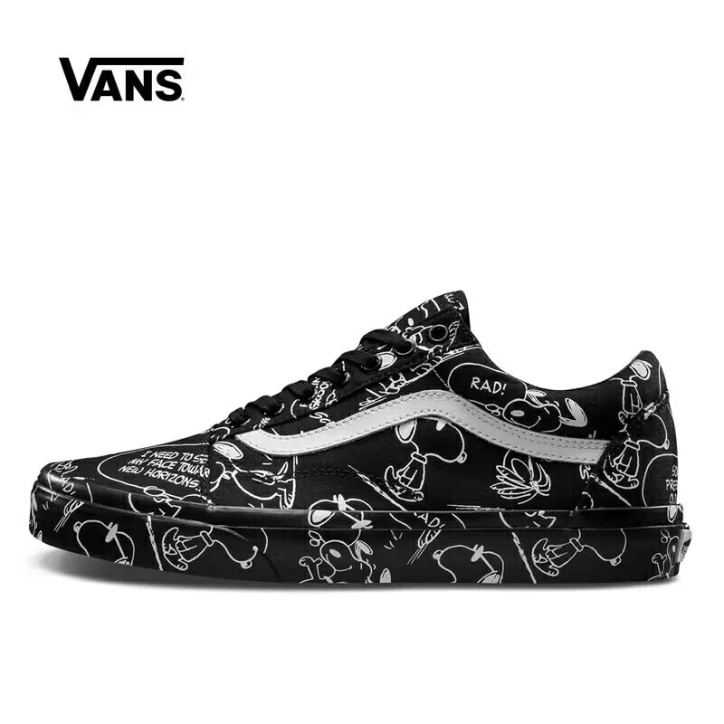 SEPATU PRIA CASUAL VANS_22OLDSKOOL SNEAKERS BERNAFAS FULL BLACK HITAM POLOS WHITE PUTIH SEPATU KETS