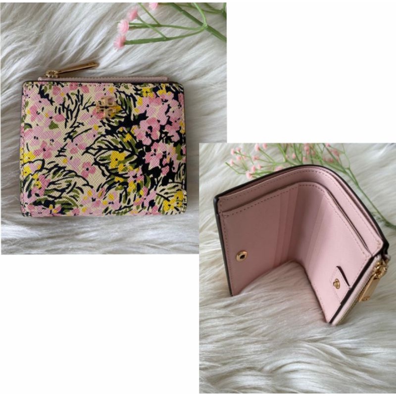 TB Britten Printed Mini Wallet Flower Field