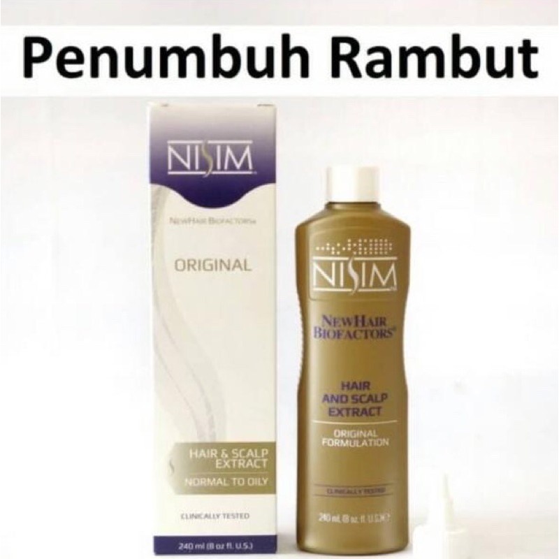 Nisim Extract Gold Tonic penumbuh rambut 240 ml normal berminyak