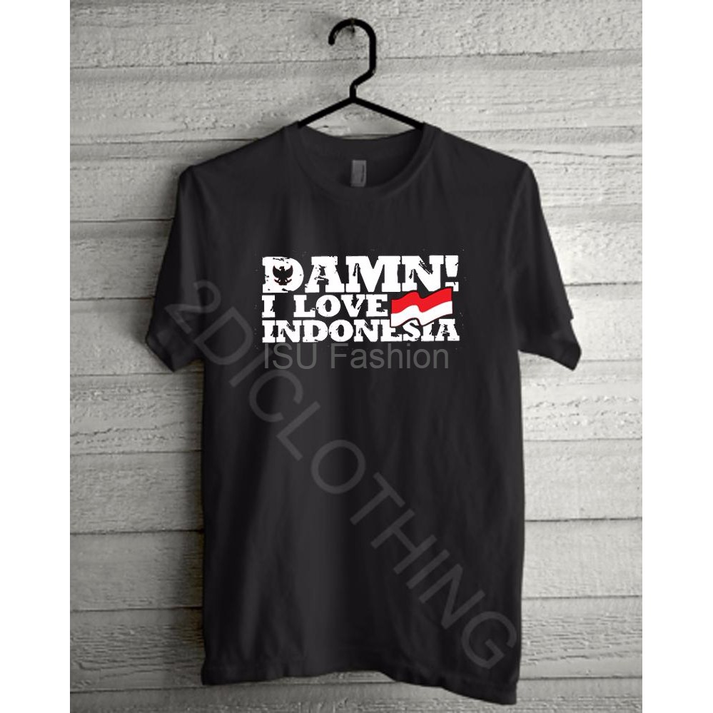 Kaos distro damn i love indonesia kaos damn i love indonesia tshirt damn i love kaos love indo kaos