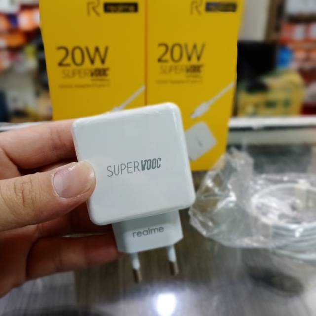 CHARGER REALME TYPE C 20W SUPERVOOC FAST CHARGING ORIGINAL USB C