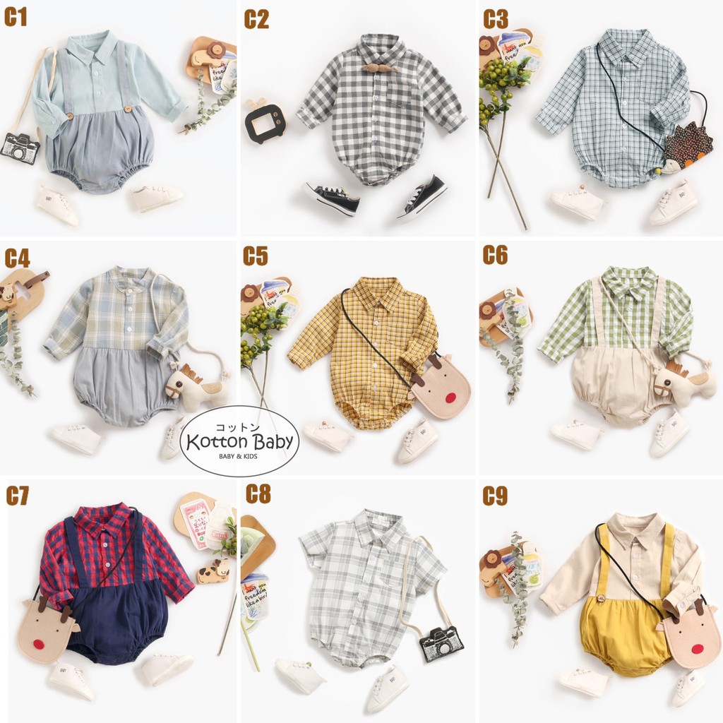 0-18bln PAKAIAN BAYI [Premium impor] BAJU ANAK JUMPER JUMPSUIT ROMPER LAKI catalog ZD C