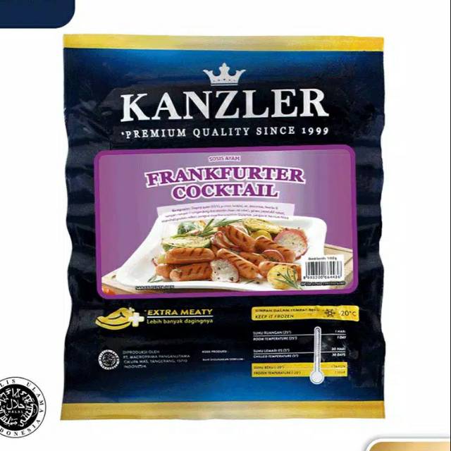 TERMURAH Sosis Kanzler Frankfurter Cocktail 500gr