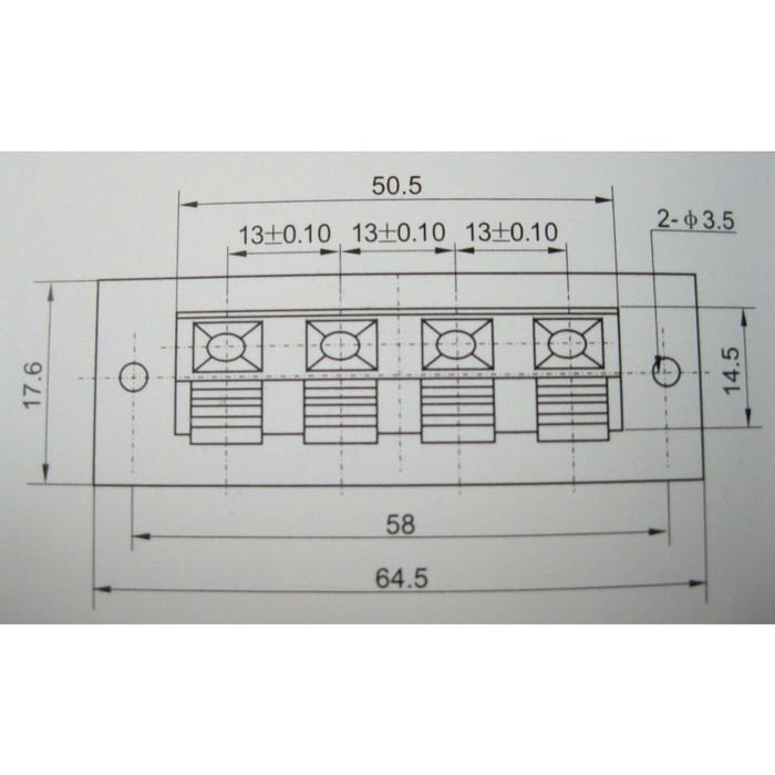 Terminal Jepit Speaker Salon 4P 4 Pin Soket Socket Amplifier