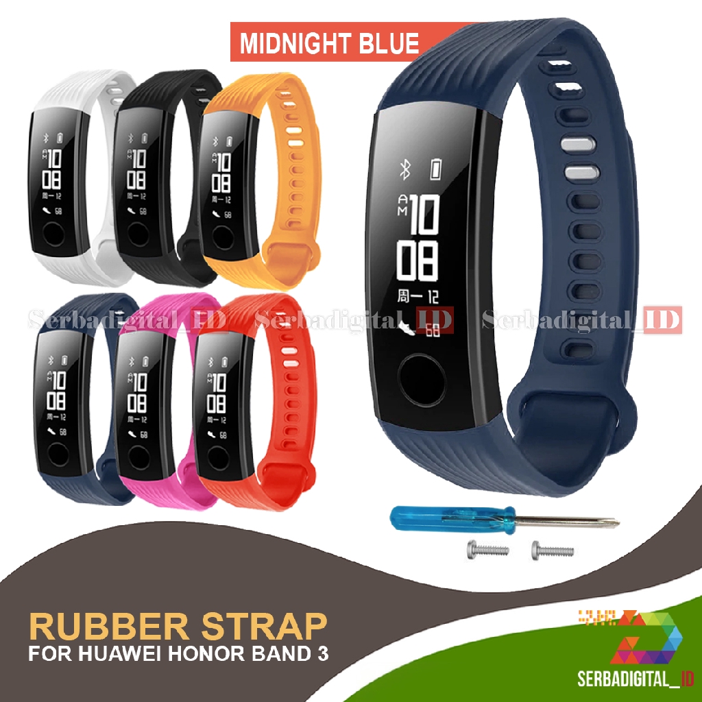 Original Costa RUBBER STRAP FOR HUAWEI HONOR BAND 3 Premium Kekinian
