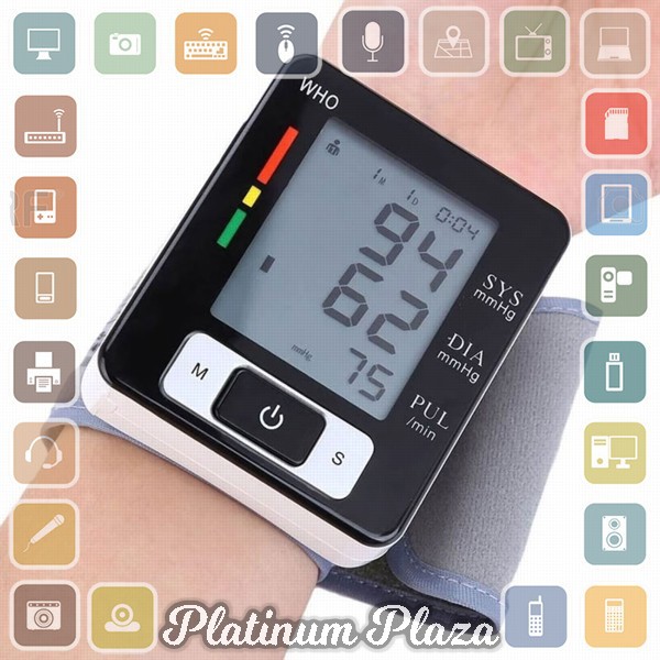 ZOSS Pengukur Tekanan Darah Electronic Sphygmomanometer Heart Rate - CK-W133 - Black`2GTDPM-