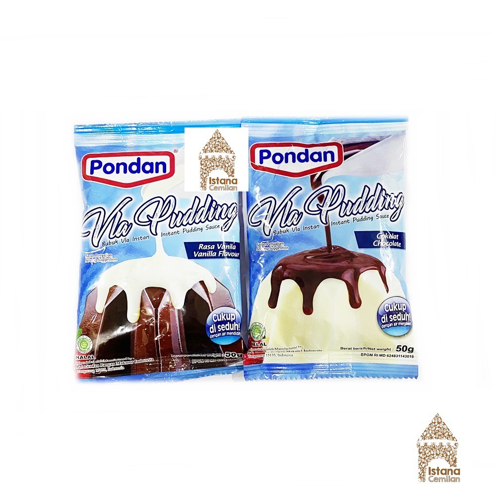 Pondan VLA Pudding Instan Cokelat / Vanilla 50 Gram