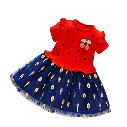 LittleAaron DRESS IMPORT LOVE BOLTZ PDK EBV Baju Dress Anak Perempuan Import