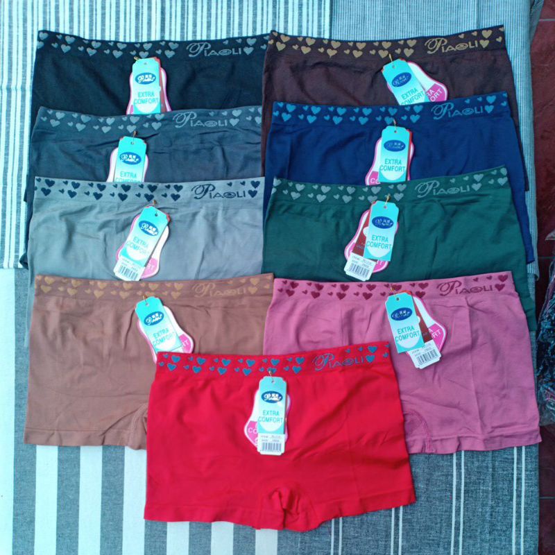 Boxer Wanita Halus Rajut Muat Besar / CD Boxer Jumbo Celana Dalam Wanita Jumbo Fit XXL Short 2in1