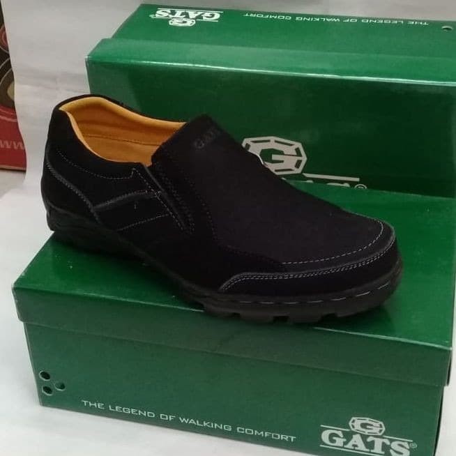 sepatu kulit gats to 2206 hitam original