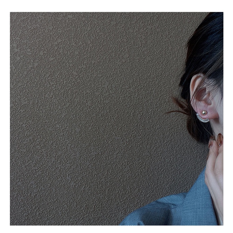 Anting Stud Zircon Bahan S925 Silver Needle Dapat Dilepas Gaya Korea Untuk Wanita