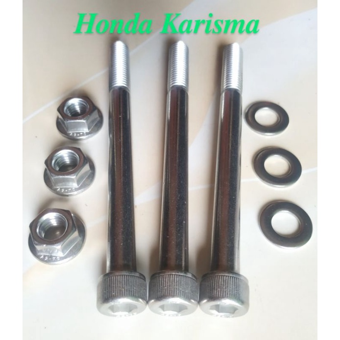 Baut Mounting Gantungan Mesin Honda Karisma Stainless Asli