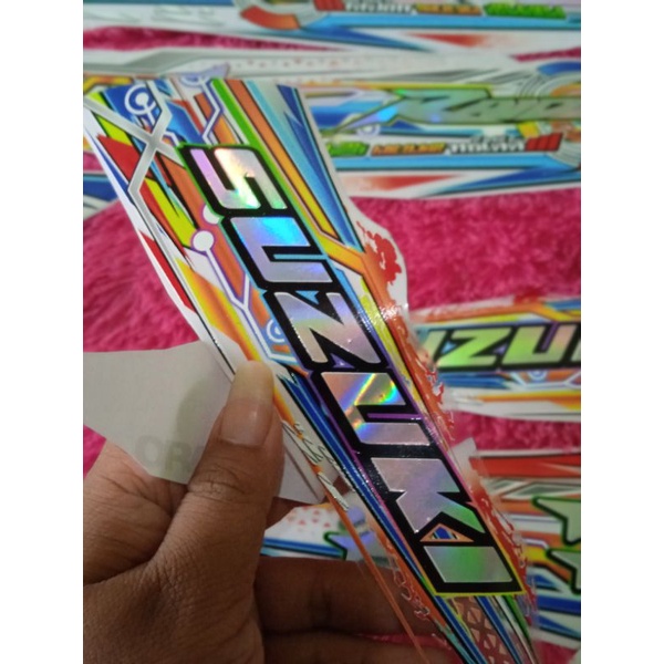 STRIPING TRANSPARAN HOLOGRAM SATRIA FU FACLIFT