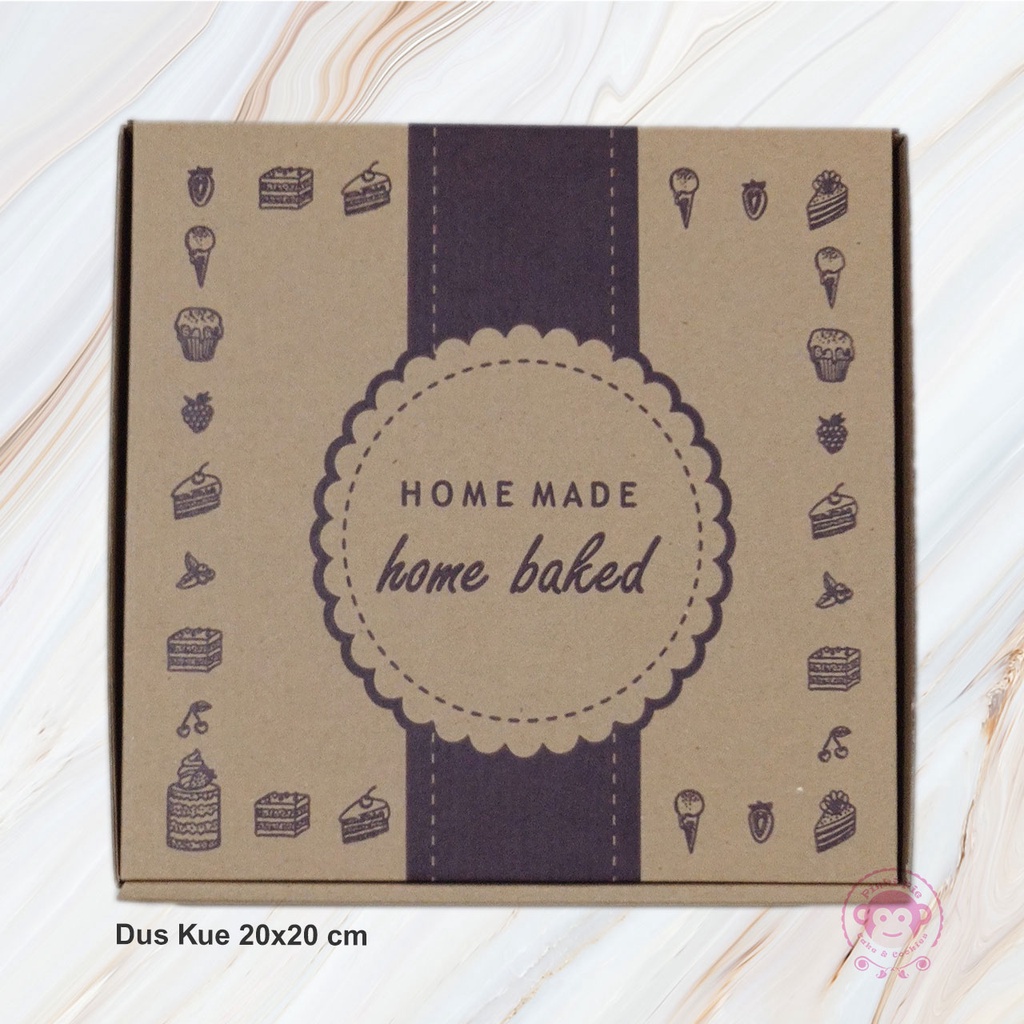 

Box Kardus Dus Kue Bolu Lapis 20 x 20cm