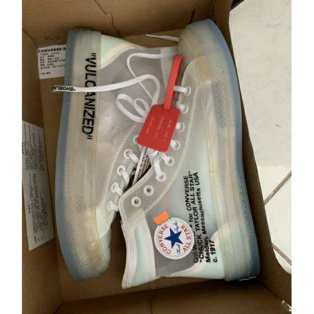 SALE Converse X offwhite White vulcanized ❗️| sepatu converse x offwhite