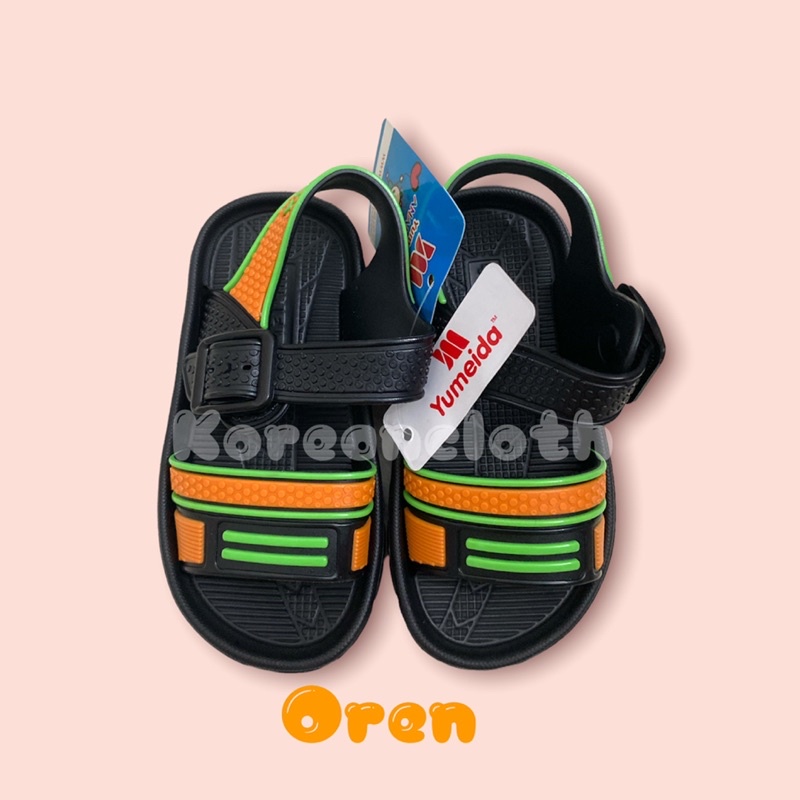 Yumeida 21101 Sandal Anak Balita Laki-Laki Sandal Gunung Tali Belakang ukuran 18-23