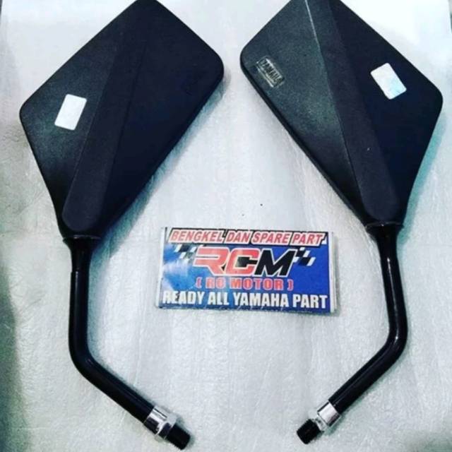SPION MIRROR ALFA KOTAK GANGGANG HITAM YAMAHA ORI THAILAND ASLI