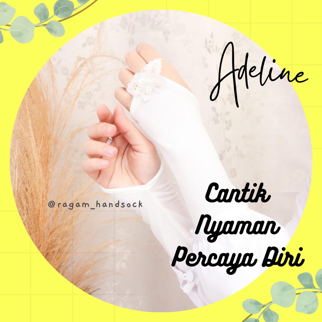 Handsock Adeline Ring Motif Renda - Manset Tangan Wanita Muslimah Premium