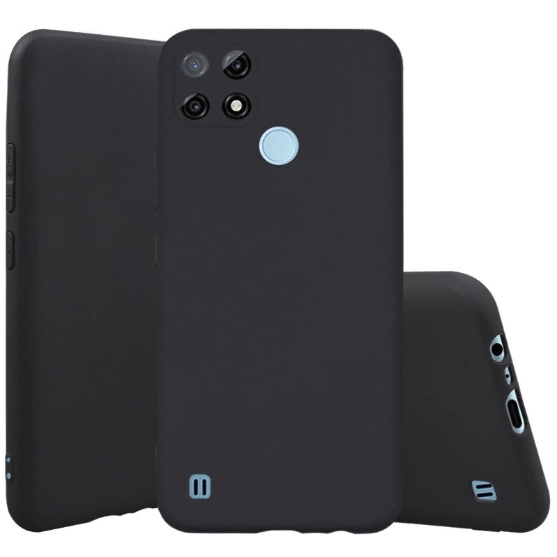 REALME C25Y C21Y 5 5i C3 C11 2020 C12 C15 C17 7i CASE SOFTCASE BLACK MATTE SLIM CASE SILIKON HITAM KARET 3D CASING COVER PELINDUNG BELAKANG C25 Y C21 Y
