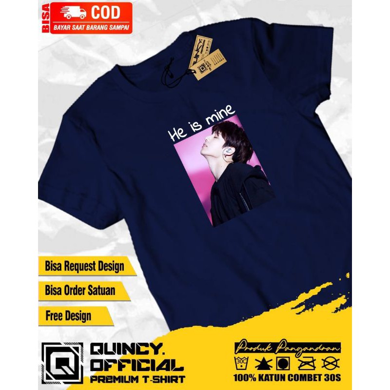 Kaos Foto Jungkook BTS/Sablon Foto Suka Suka/Kaos Custom Foto Boleh Request