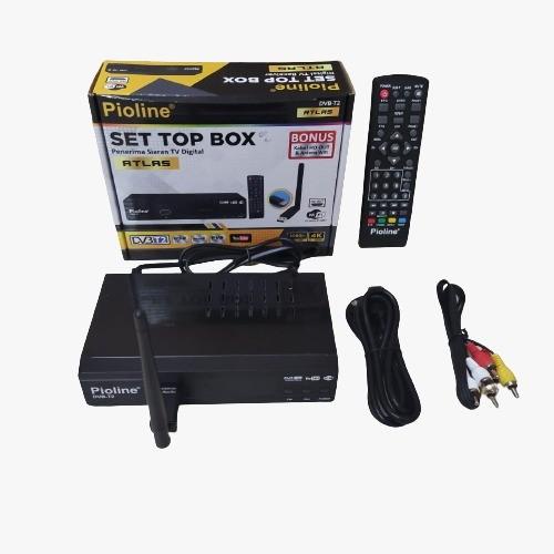 Paket Set Top Box Pioline DVB-T2 ATLAS - Bonus USB DONGLE WIFI + HDMI