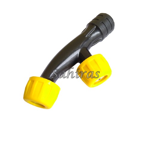 Kepala Nozzle Sprayer Elektrik Cabang 2 Titik Dua Lubang Bahan Plastik