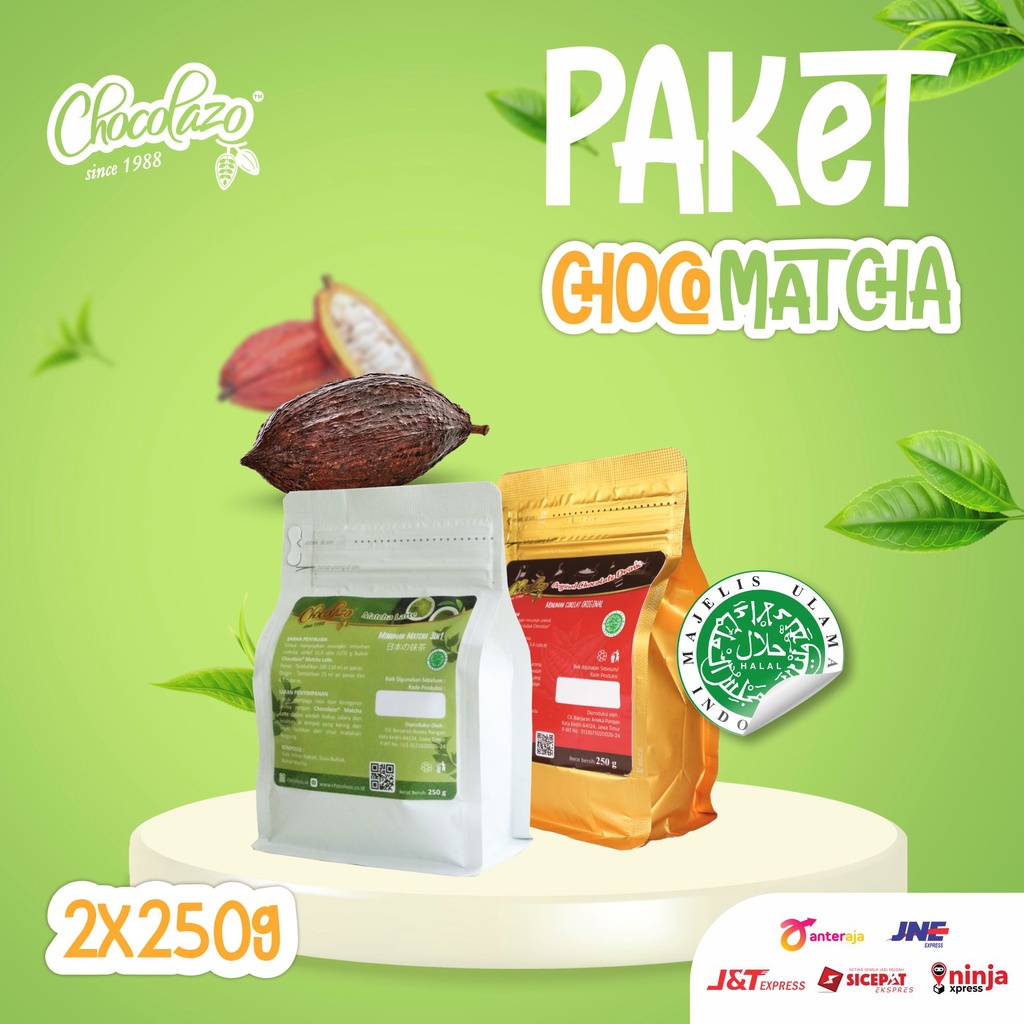 

Bubuk Matcha Latte Powder dan Dark Cocoa Drink Siap Seduh 3in1 250g Chocolazo Bundle Produk Matcha Asli Jepang dan Cocoa Asli Sulawesi