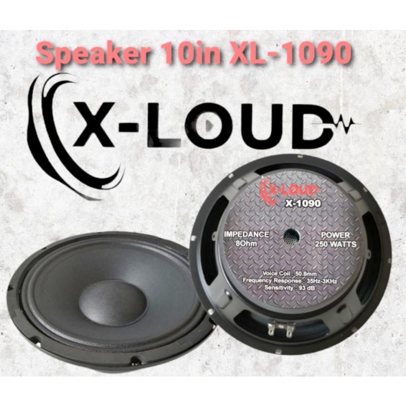 Speaker 10 inch X-1090 X- LOUD Middle Range