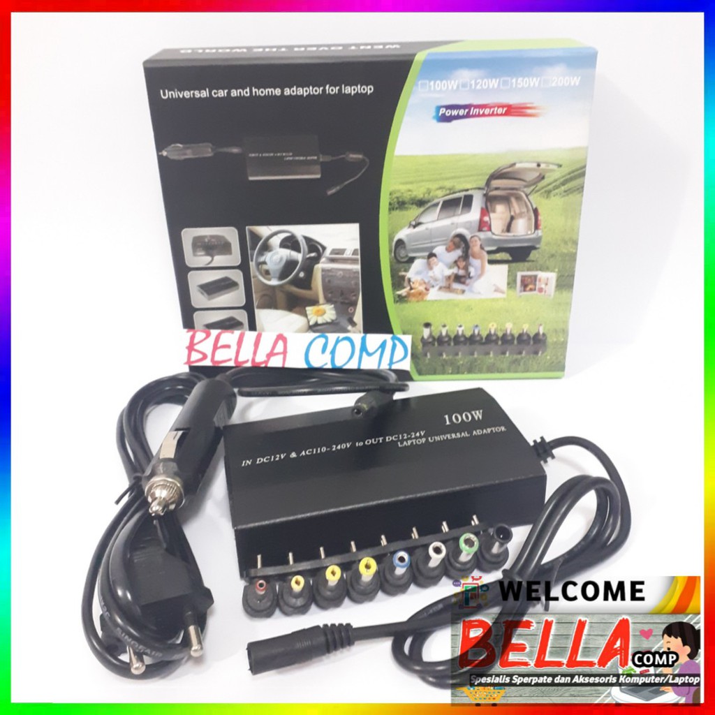 Adaptor Universal Laptop 100watt ac dc - charger notebook 100 watt/Adaptor Casan Laptop universal