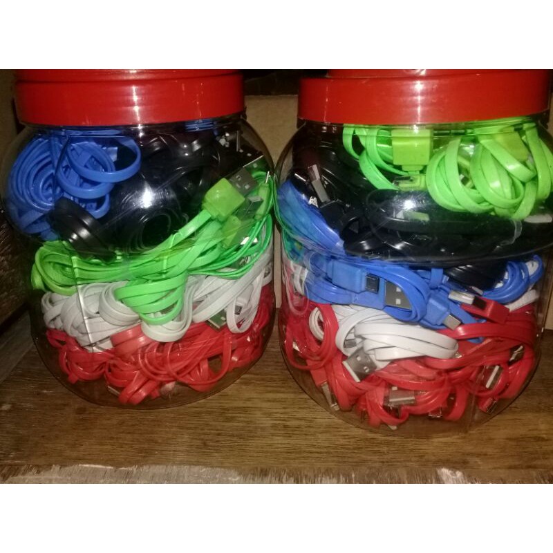 1 toples kabel data termurah isi 50 biji