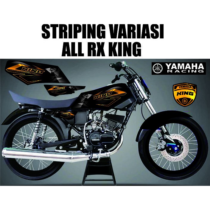 VARIASI STIKER GOLD ALL RX KING STRIPING GOLD