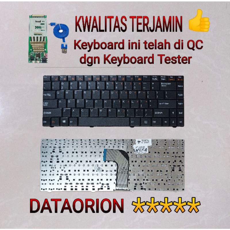 Keyboard laptop axioo hnm series hitam