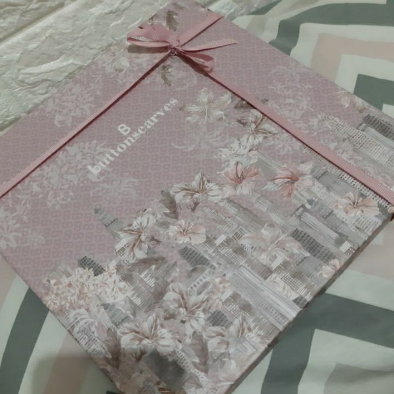 Buttonscarves Series MALAYA -blush PRELOVED