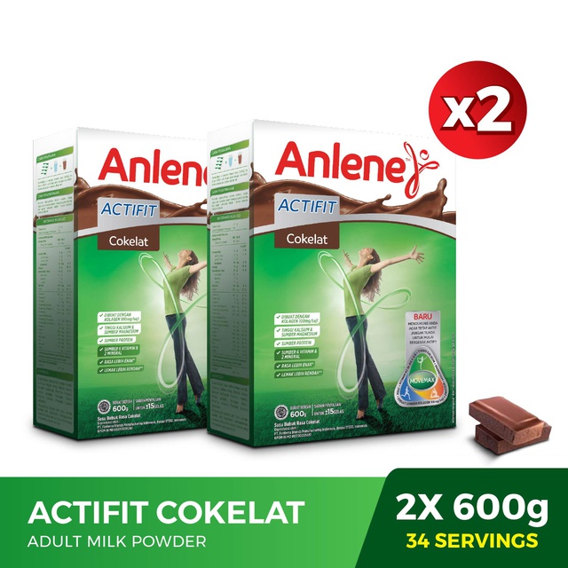 

Anlene Actifit Chocolate - Susu Bubuk 600 gr - 2 Pcs