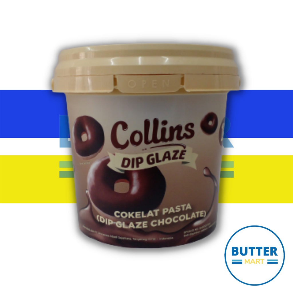 

Collins dip glaze dark | Saus manis rasa dark coklat 1 kg