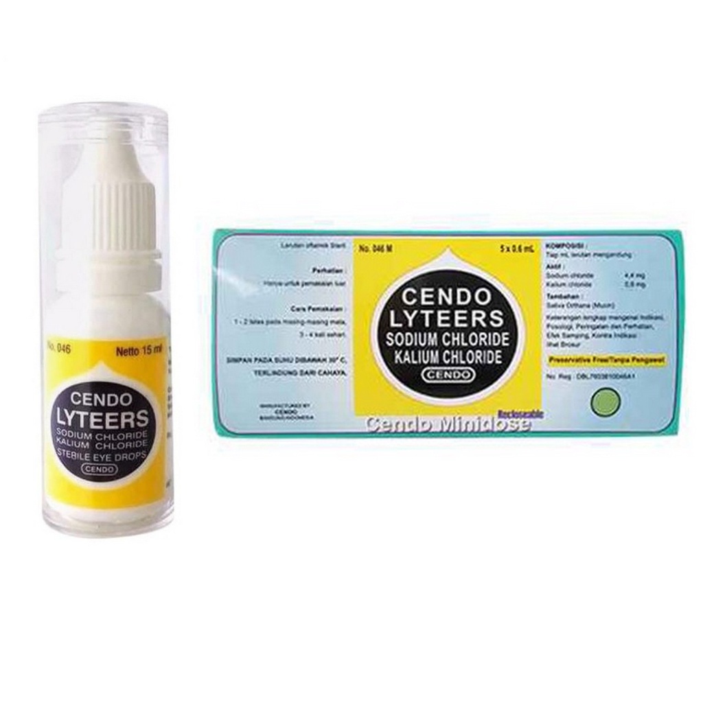 CENDO LYTEERS 15 ML Tetes Mata Botol &amp; Mini Dose MD - Cairan Mata Kering Softlense Minidose