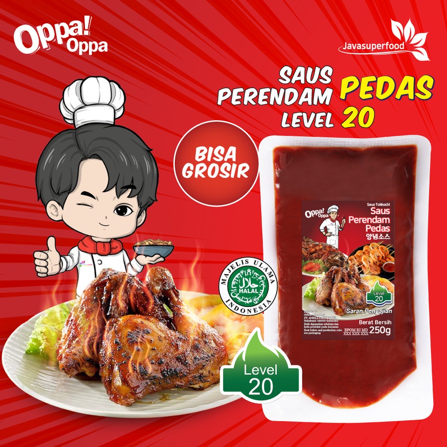 Saus Perendam Pedas Tokkochi Saus Buldak Pedas 250g Level 20 Oppa-Oppa