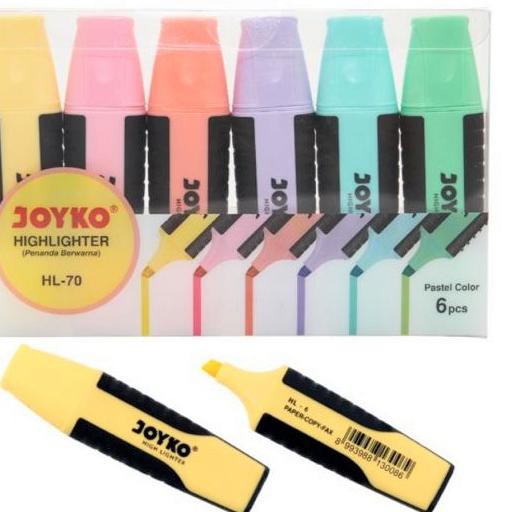 

SET STABILO JOYKO Highlighter Berwarna HL-70 Pastel Color 1 Set 6 Pcs