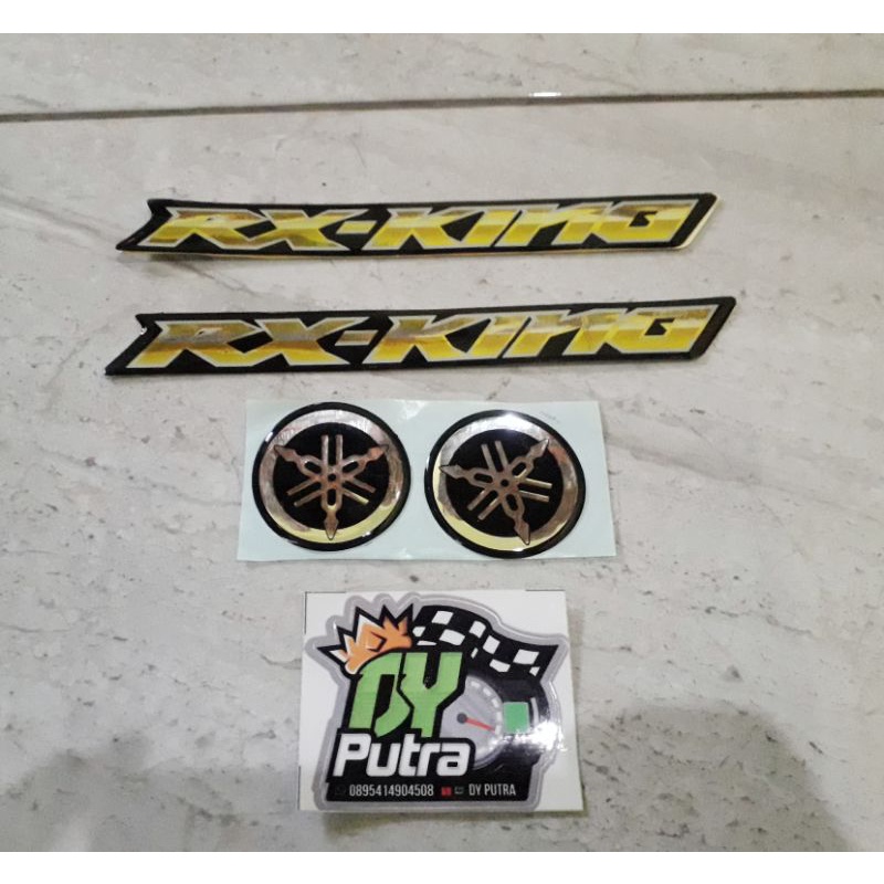 EMBLEM TIMBUL RX KING TAHUN 2007-2008 WARNA KUNING NON ORI KUALITAS BAGUS MIRIP ORI