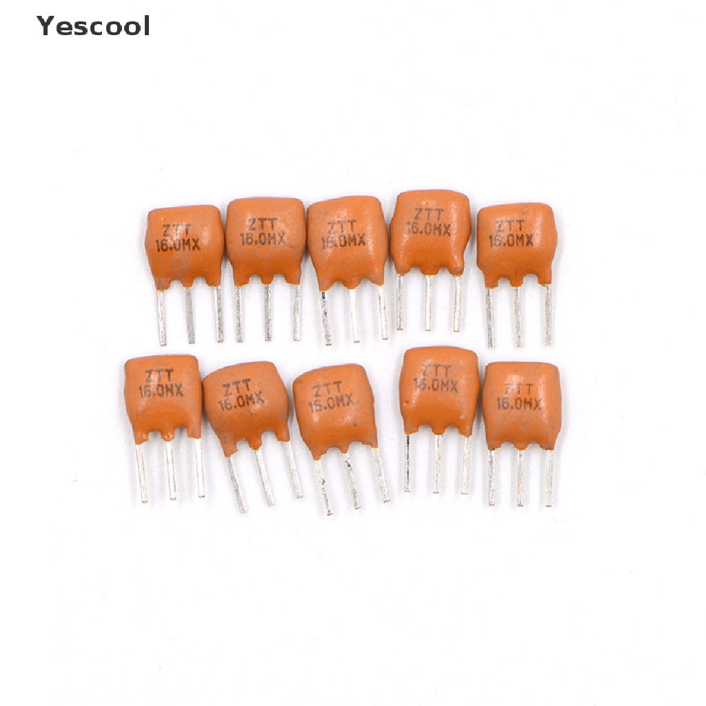 10pcs Resonator Keramik 3 Pin 16.0MHz