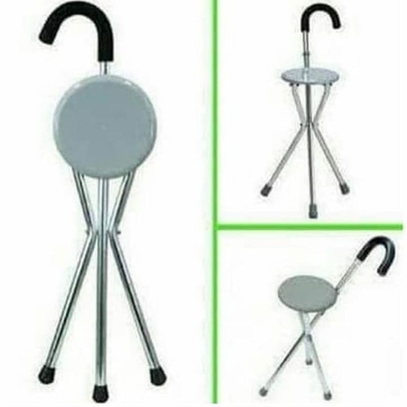 Tongkat Duduk Lipat Tongkat Bantu Jalan