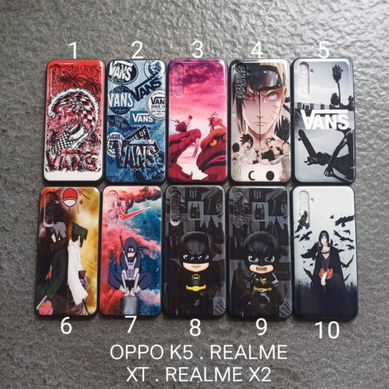 Case gambar Oppo K5 . Realme XT . Realme X2 motif cowok soft softcase softshell silikon cover casing kesing housing