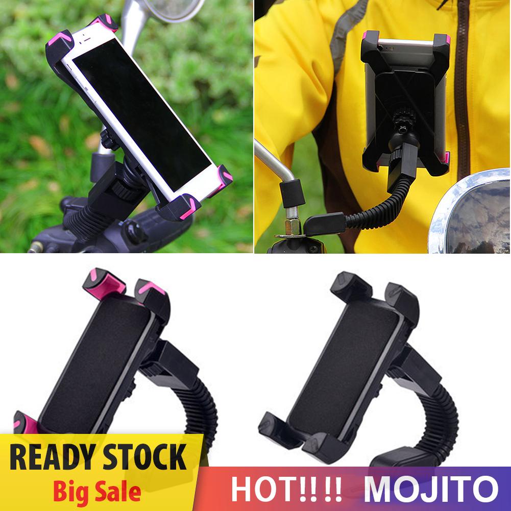 Bracket Dudukan Handphone Bahan Abs Untuk Kaca Spion Motor