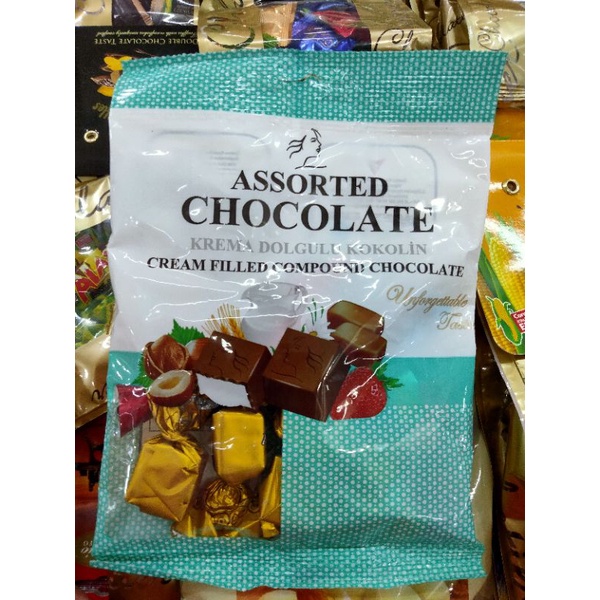 

Coklat Rapinda 125gr Vigos / Assorted Chocolate Krema Dolgulu Kokolin Cream Filled Compound Cokelat